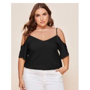 SHEIN Cold Shoulder Top